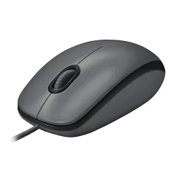 Logitech M100 Wired USB Mouse, Gray