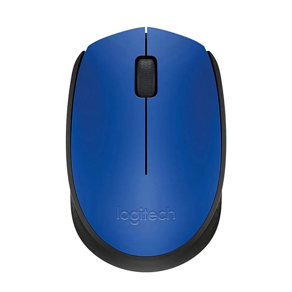 Logitech M170 Wireless Mouse - Optical - Wireless - Radio Frequency - Blue - USB 2.0 - 1000 dpi - Scroll Wheel - Symmetrical