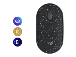Logitech M340 Wireless Mouse with Limited Edition, USB Receiver and Silent Clicks, Portable Wireless Mouse, Speckles