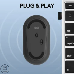 Logitech M340 Wireless Mouse with Limited Edition, USB Receiver and Silent Clicks, Portable Wireless Mouse - 910007282