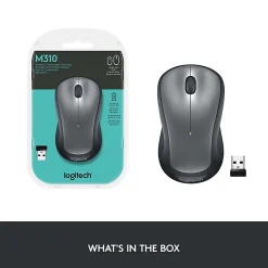Logitech® M310 Wireless Optical Mouse, Silver