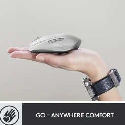 Logitech MX Anywhere 3 Compact Performance Wireless Mouse with Customizable Buttons, Pale Gray