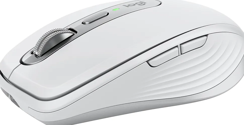Logitech® MX Anywhere 3S Compact Wireless Mouse, 61% Recycled, Pale Gray, 910-006926
