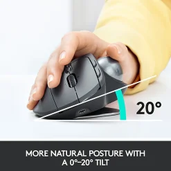 Logitech® MX ERGO PLUS Advanced Wireless Trackball Mouse, Black, 910-005178