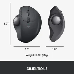 Logitech® MX ERGO PLUS Advanced Wireless Trackball Mouse, Black, 910-005178