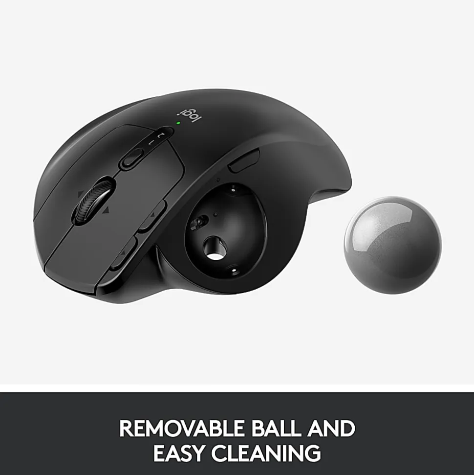 Logitech® MX ERGO PLUS Advanced Wireless Trackball Mouse, Black, 910-005178