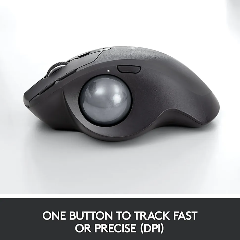 Logitech® MX ERGO PLUS Advanced Wireless Trackball Mouse, Black, 910-005178