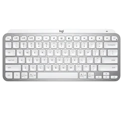 Logitech® MX Keys Mini Minimalist Wireless Illuminated Keyboard, Pale Gray