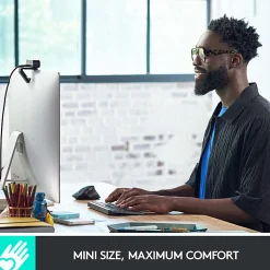 Logitech® MX Keys Mini Minimalist Wireless Illuminated Keyboard, Compact, Bluetooth, Backlit, USB-C, Black