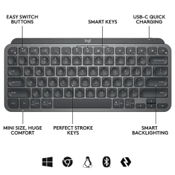 Logitech MX Keys Mini Wireless Illuminated Keyboard  - 920010594