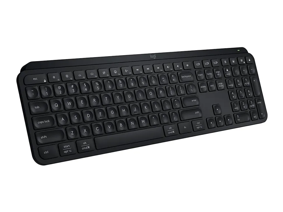 Logitech® MX Keys S Wireless Keyboard, Full Size, Black, 920-011406