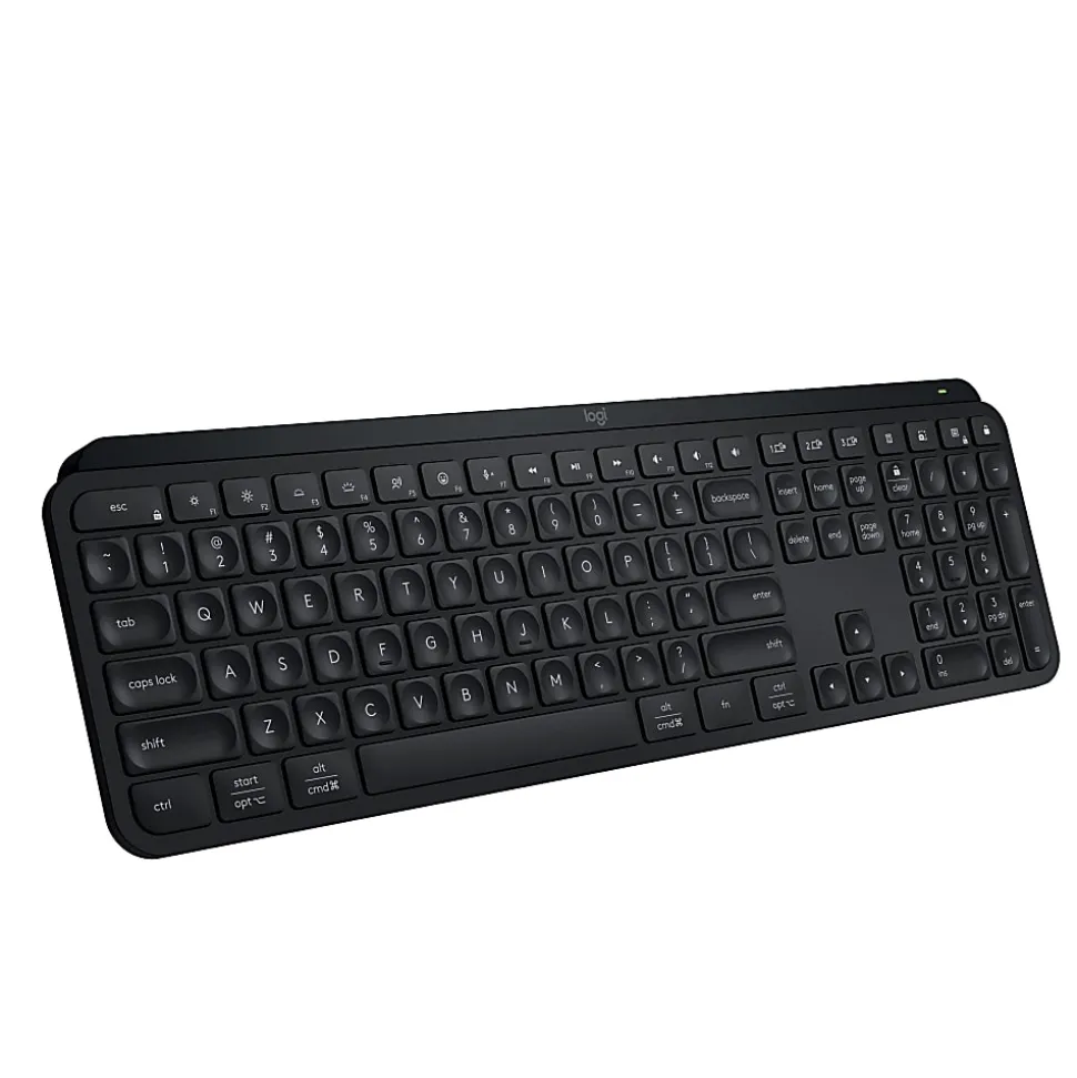 Logitech® MX Keys S Wireless Keyboard, Full Size, Black, 920-011406