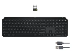 Logitech® MX Keys S Wireless Keyboard, Full Size, Black, 920-011406