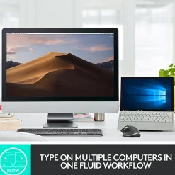 Logitech MX Keys Wireless Illuminated Keyboard for Business, Quiet Perfect-Stroke Keys, Logi Bolt Technology - 920010116