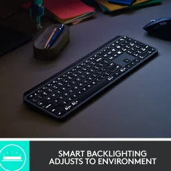Logitech® MX Keys Wireless Illuminated Keyboard, Black, 920-009295