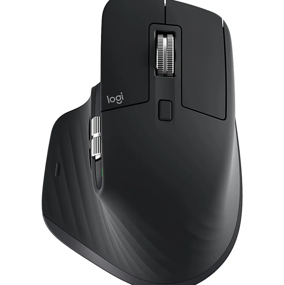 Logitech MX Master 3 Advanced Wireless Mouse, Ultrafast Scrolling, Use on Any Surface, Ergonomic, 4000 DPI, USB-C, Black