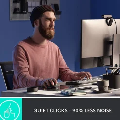 Logitech MX Master 3S - Wireless Performance Mouse with Ultra-fast Scrolling - Black - Ergo - 8K DPI - Track on Glass - Quiet Clicks