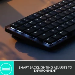 Logitech MX Mechanical Mini Wireless Illuminated Keyboard, Tactile Quiet Switches, Backlit, Bluetooth, US - 920010550