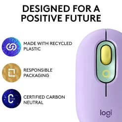 Logitech POP Mouse, Wireless Mouse with Customizable Emojis, SilentTouch Technology, Precision Scroll, Daydream - 910006544