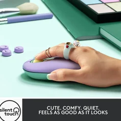Logitech POP Mouse, Wireless Mouse with Customizable Emojis, SilentTouch Technology, Precision Scroll, Daydream - 910006544
