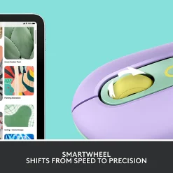 Logitech POP Mouse, Wireless Mouse with Customizable Emojis, SilentTouch Technology, Precision Scroll, Daydream - 910006544