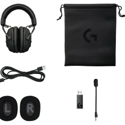 Logitech PRO X Wireless Lightspeed Gaming Headset - Stereo - Wireless - 49.2 ft - 32 Ohm - 20 Hz to 20 kHz - 981000906