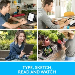 Logitech Rugged Folio for iPad 7th/8th/9th Generation, Protective Keyboard Case with Smart Connector and Durable Spill-Proof Keyboard - Graphite