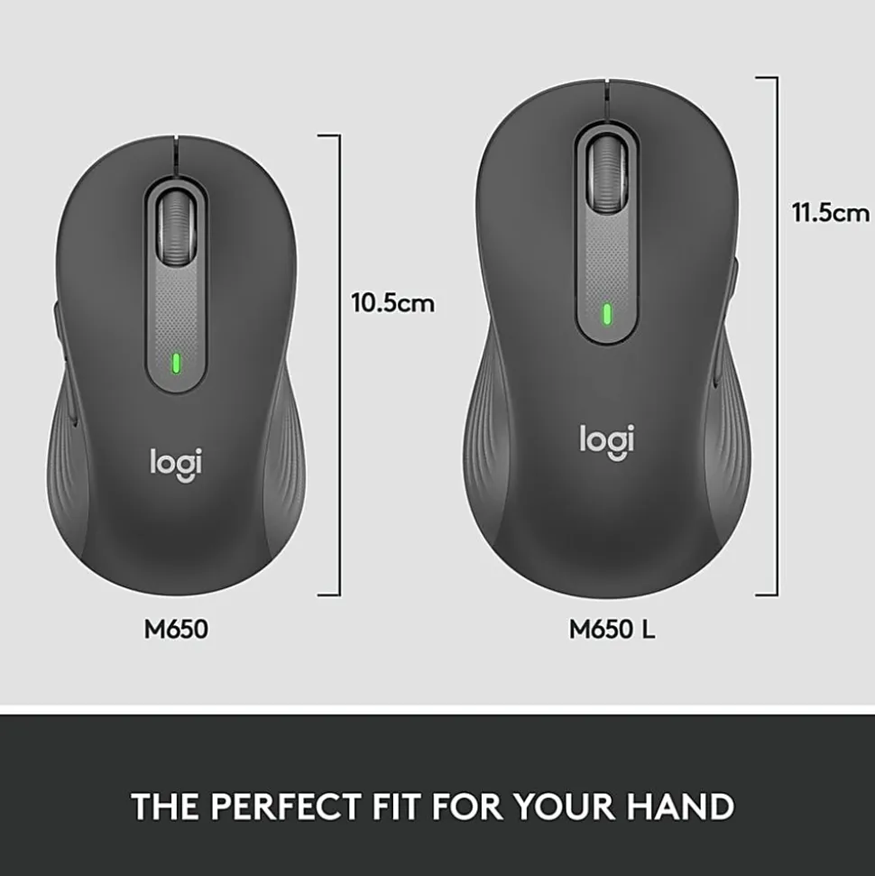 Logitech Signature M650 for Business Wireless Mouse, - 910006272