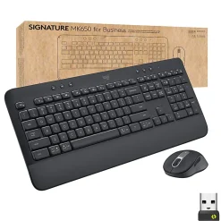 Logitech Signature MK650 Combo For Business Wireless Mouse and Keyboard Combo, Graphite