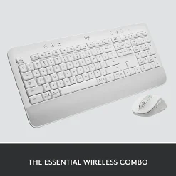 Logitech Signature MK650 Combo For Business Wireless Mouse and Keyboard Combo, Off White