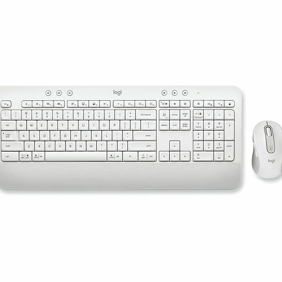 Logitech Signature MK650 Combo For Business Wireless Mouse and Keyboard Combo, Off White