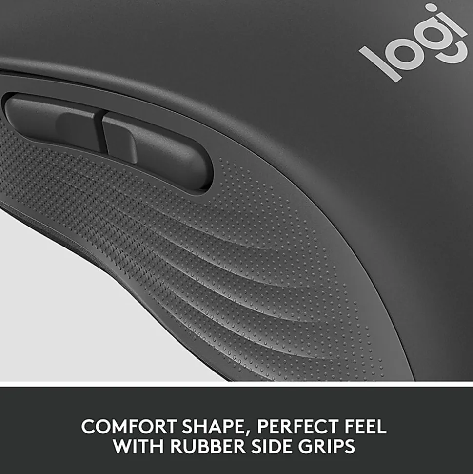 Logitech Signature M650 L for Business (Graphite) - Brown Box - Wireless - Bluetooth/Radio Frequency - 910006346