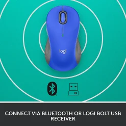 Logitech Signature M550 L Full-Size Wireless Mouse, Blue, 910-006794