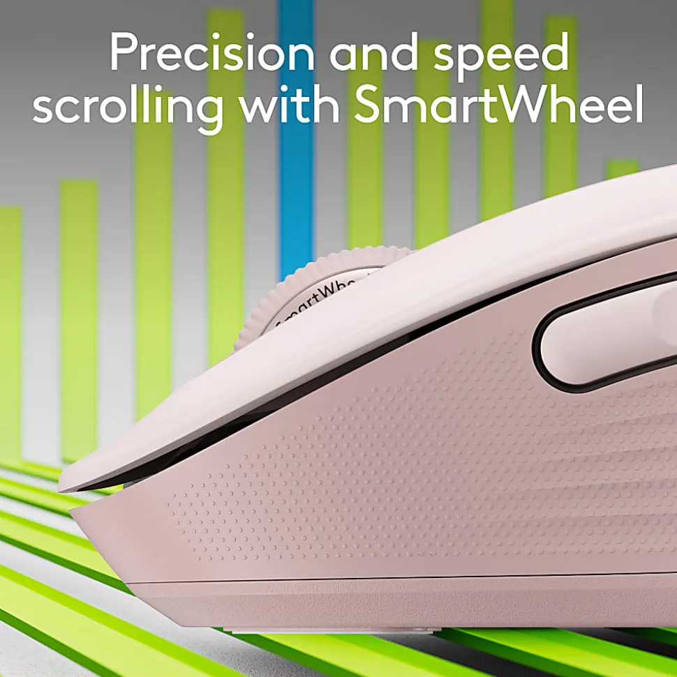 Logitech® Signature M650 Wireless Mouse, Rose, 910-006251