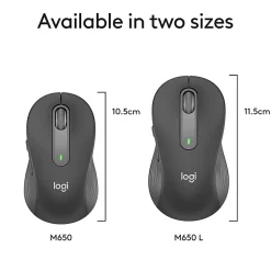 Logitech® Signature M650 Wireless Mouse, Graphite