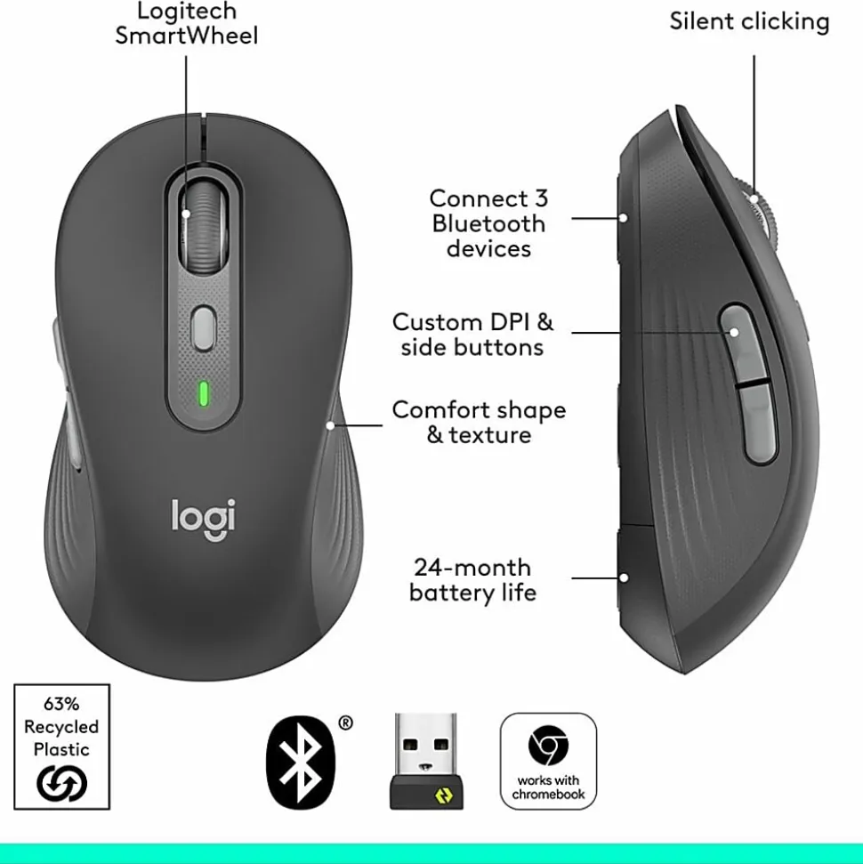 Logitech Signature Plus M750 L Mouse, 910007508