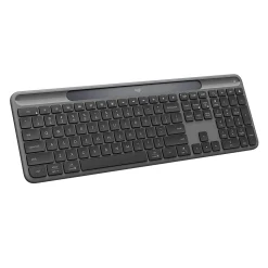 Logitech Signature Slim Solar+ Wireless Keyboard, Bluetooth, Graphite, 920013755
