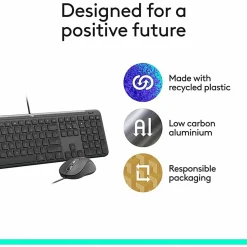Logitech Sig Slim Wired Mk625 Combo, 920013303