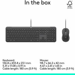 Logitech Sig Slim Wired Mk625 Combo, 920013303