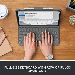 Logitech Slim Folio Keyboard Case for iPad (10th Generation) with Integrated Bluetooth Wireless Keyboard