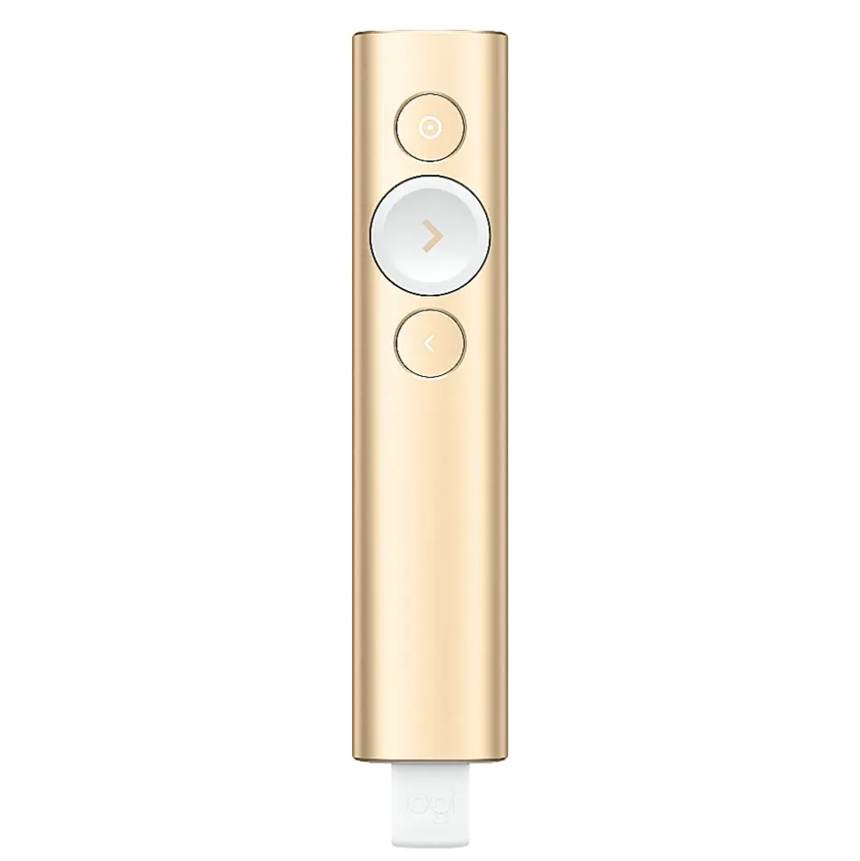 Logitech® Spotlight Universal Presentation Remote, Gold, 910-004860