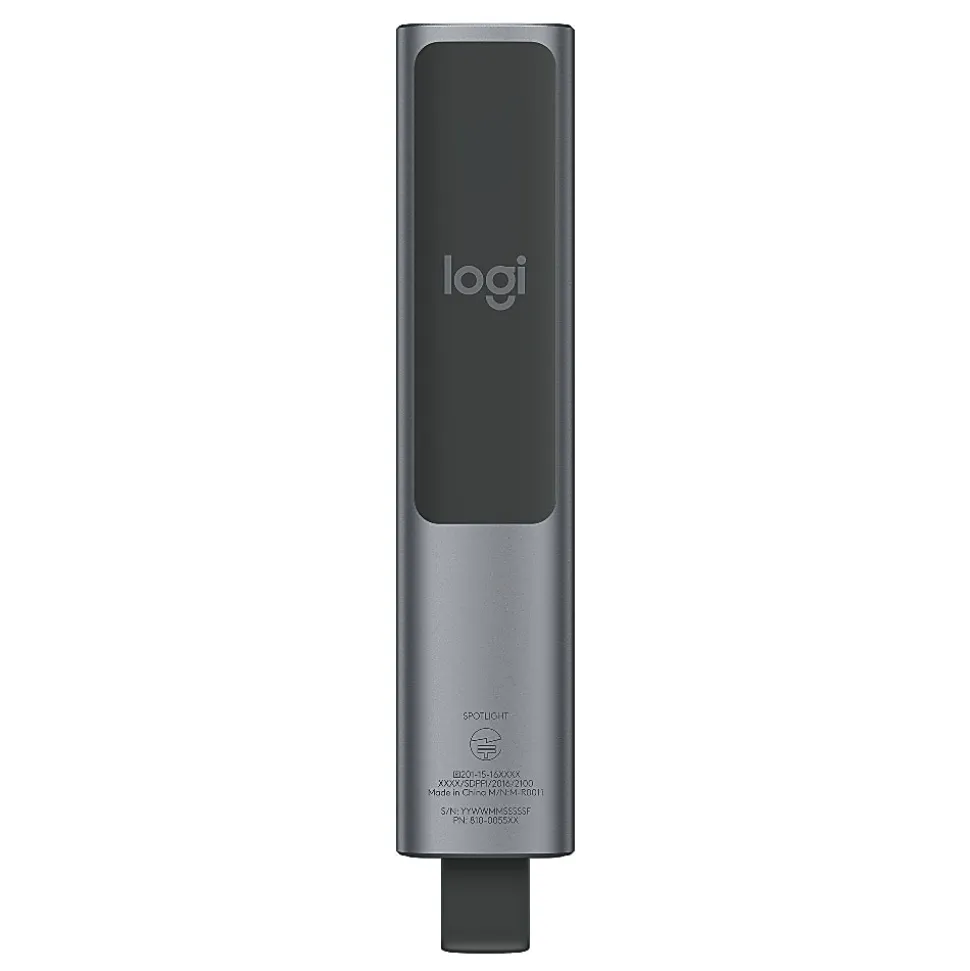 Logitech® Spotlight Universal Presentation Remote, Slate, 910-004654