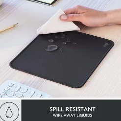 Logitech® Studio Series Mouse Pad, 9-1/8" x 7-15/16", Graphite
