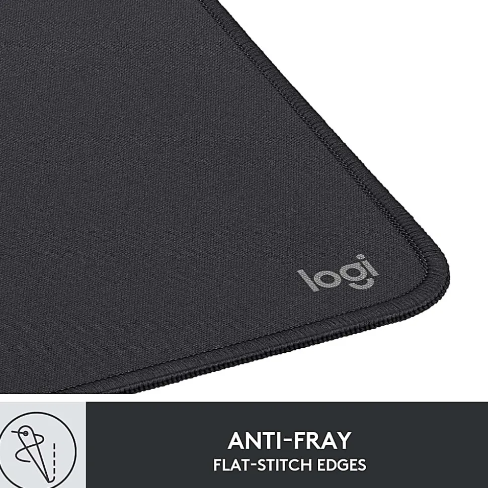 Logitech® Studio Series Mouse Pad, 9-1/8" x 7-15/16", Graphite