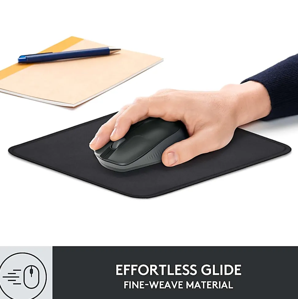 Logitech® Studio Series Mouse Pad, 9-1/8" x 7-15/16", Graphite