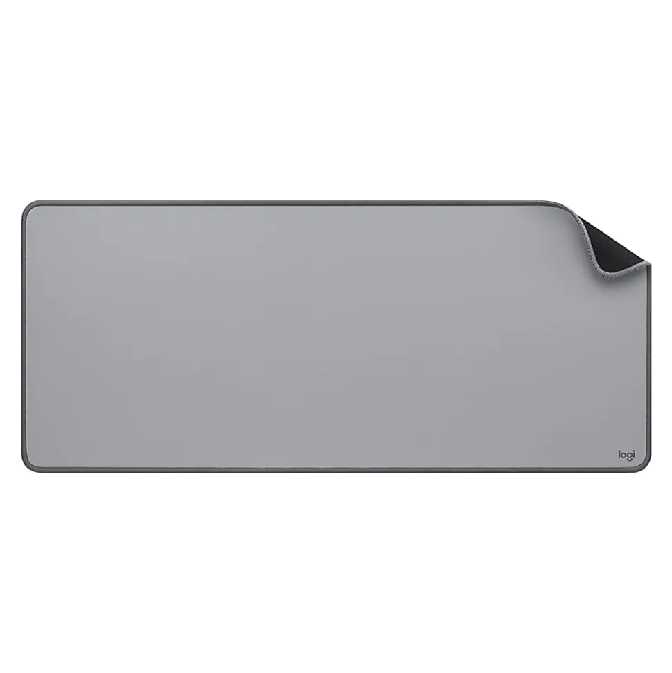 Logitech® Studio Series Multi-Functional Large Desk Mat, 11-13/16” x 27-1/2”, Mid-Gray