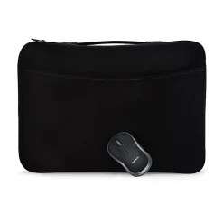 Logitech® Wireless Mouse With 16" Laptop Sleeve, Black