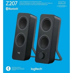 Logitech® Z207 Bluetooth® Computer Speakers, Black, Pack Of 2