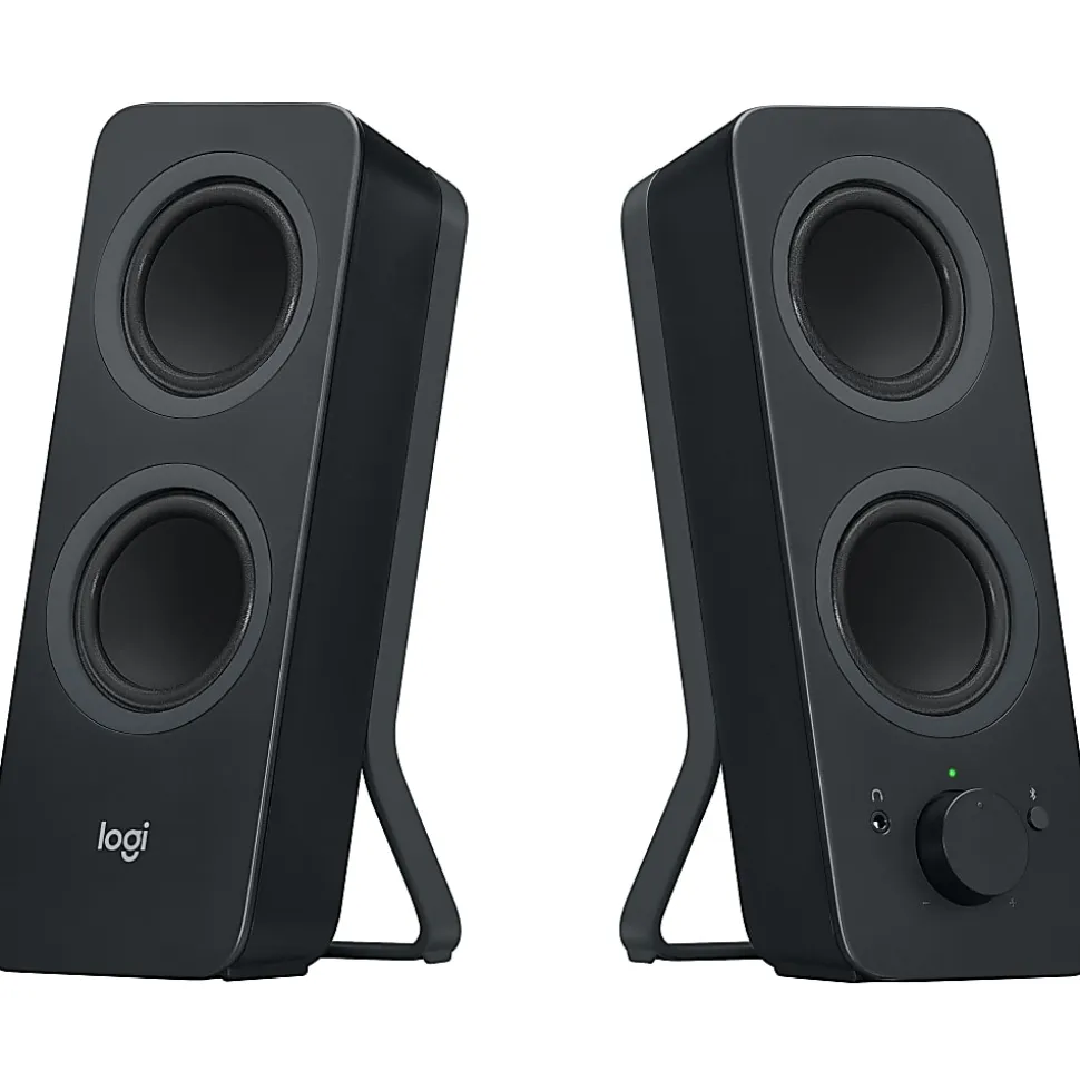 Logitech® Z207 Bluetooth® Computer Speakers, Black, Pack Of 2