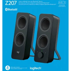 Logitech® Z207 Bluetooth® Computer Speakers, Black, Pack Of 2